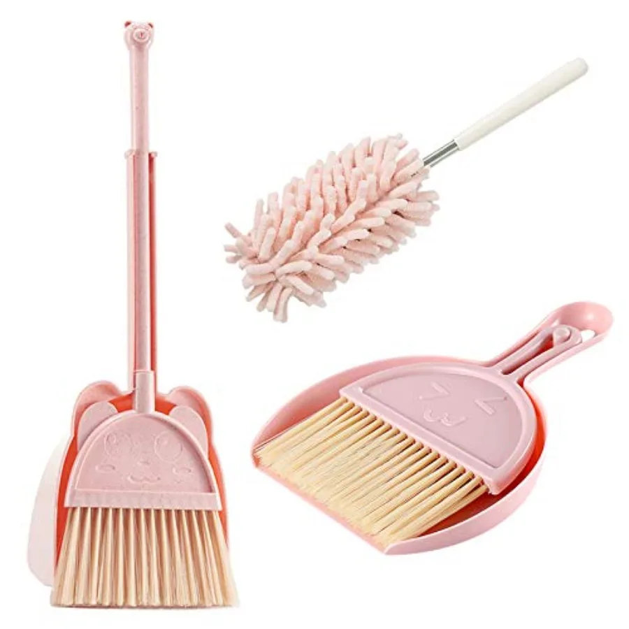 

5 Pcs Mini Broom and Dustpan Set Mini Broom with Dustpan for Home Little Broom Dustpan Set with Extendable Duster for Cleaning