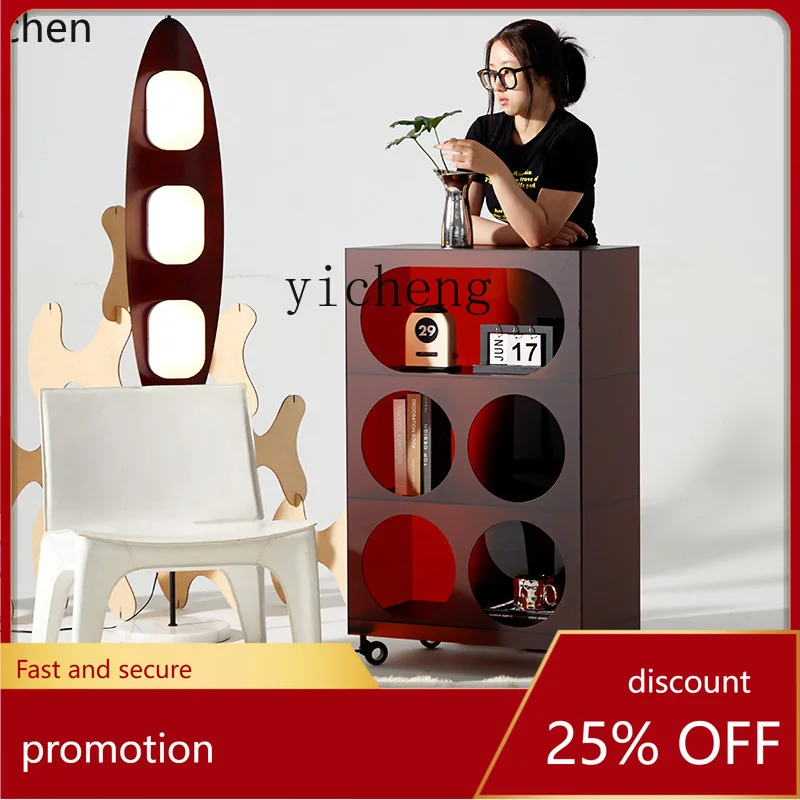 

HXL removable small side cabinet acrylic creative storage small apartment household cabinet simple