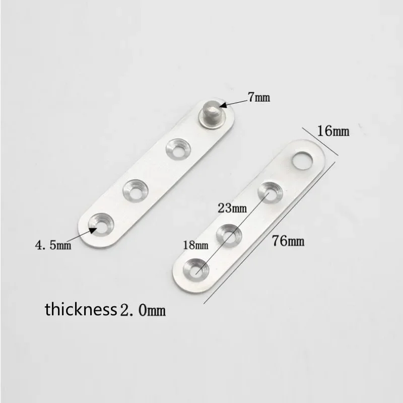 4pcs 6mm Stainless Steel Door Fittings Floor Pivot