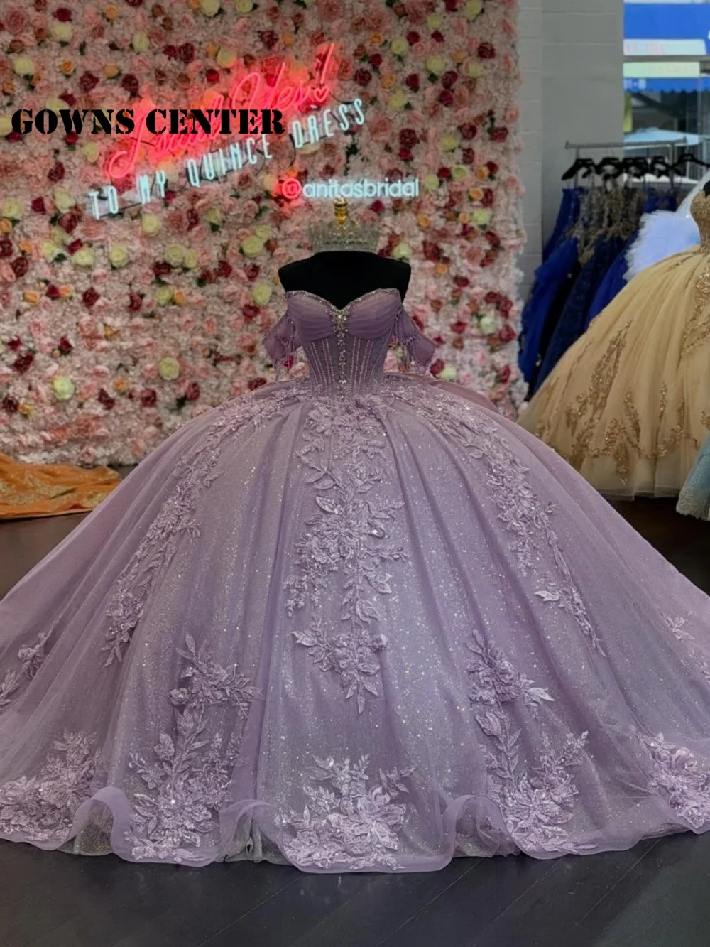 

Платье для квинсеаньеры Lalic в мексиканском стиле с кружевными аппликациями, открытыми плечами, бальное платье, нарядное платье на день рождения, с завязками, для Sweet 16, на заказ