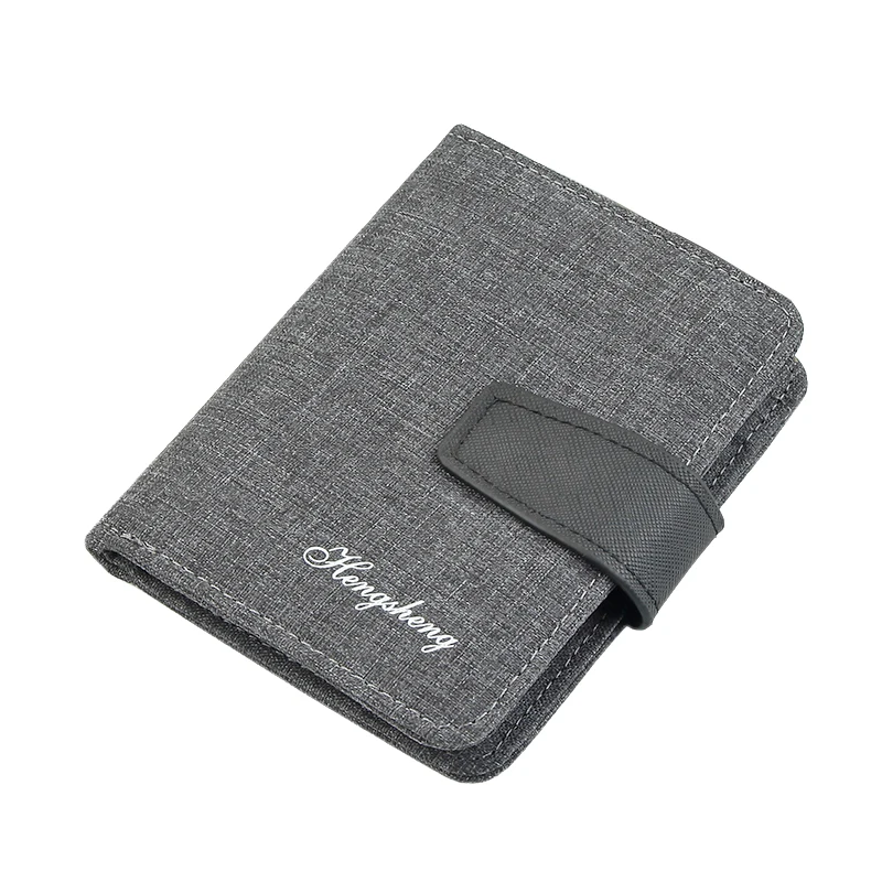 

New fashion Card Holder Short Wallets Men Canvas Slim Mini Wallet Small Money Bag Male Hasp Purses Coin Purse