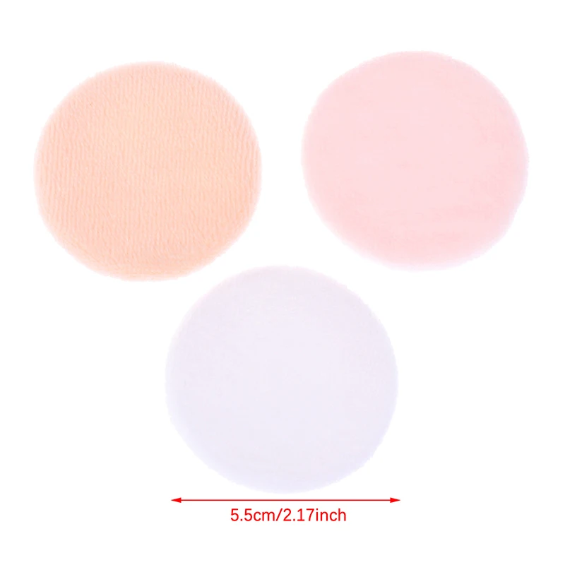 10pcs Round Facial Powder Foundation Puff ,Portable Soft Cosmetic Puff For Makeup Application, Beauty Tool Essential Make Up