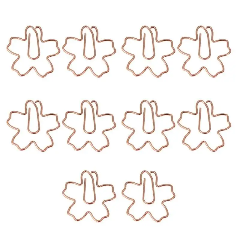 

10Pcs Novelty Paper Clip Small Metal Paperclip File Holder Clip Metal Book Marker Clip for Binding Paper File Document