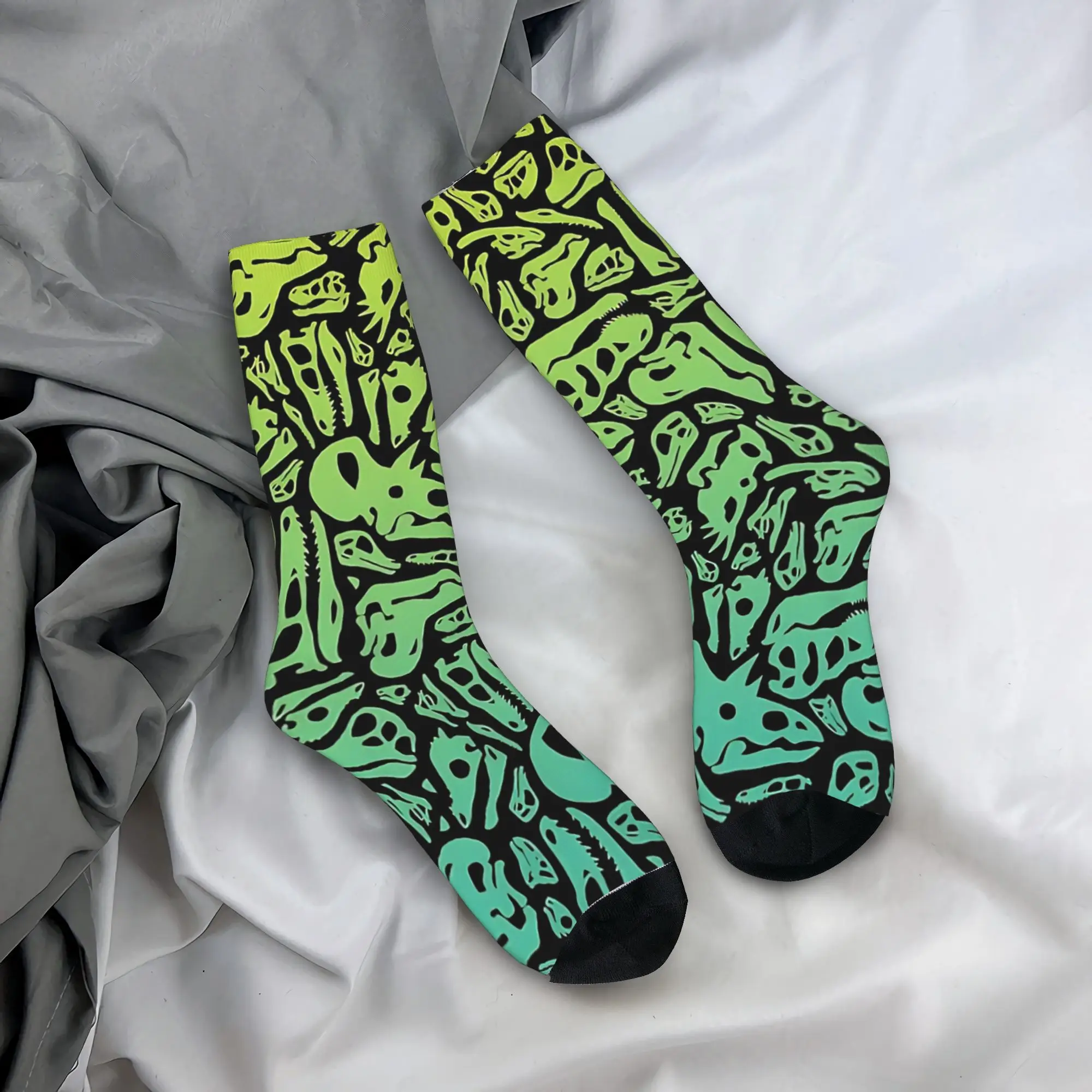 

Мужские носки унисекс Fossils - осенние теплые мягкие носки для отдыха с принтом, спортивные нескользящие носки для бега