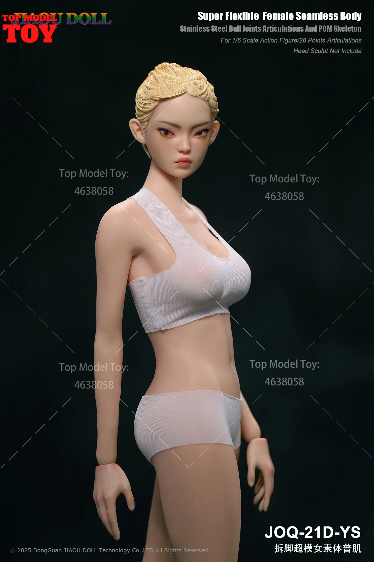 JIAOU DOLL JOQ-21D 1/6 Seamless Female Body Detachable Foot