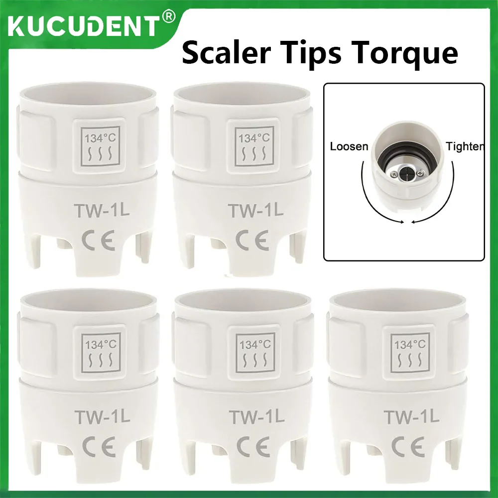 

5Pcs Dental Scaler Tips Torque Wrench fit for Ultrasonic Scaler EMS Satelec Woodpecker DTE Tips Torque Wrench Key Dentist Tools