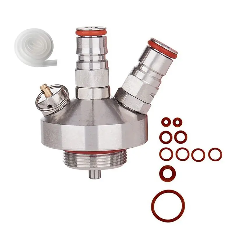 

A33Z-Mini Keg Spear Мини-диспенсер для кранов Growler, с 12-дюймовым шлангом для 2 л/3,6 л/5 л, инструмент для домашнего пива, диспенсер для винного крана