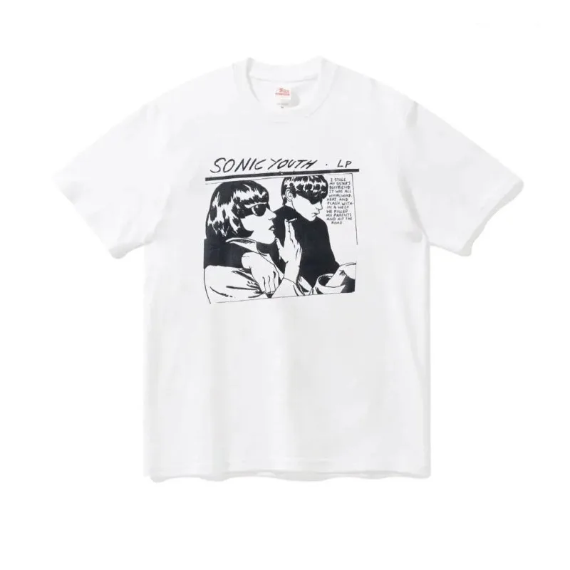 Retro Sonic Youth LP Band T-shirt Women's T-shirt Summer New Y2K Style Unisex Casual T-shirt