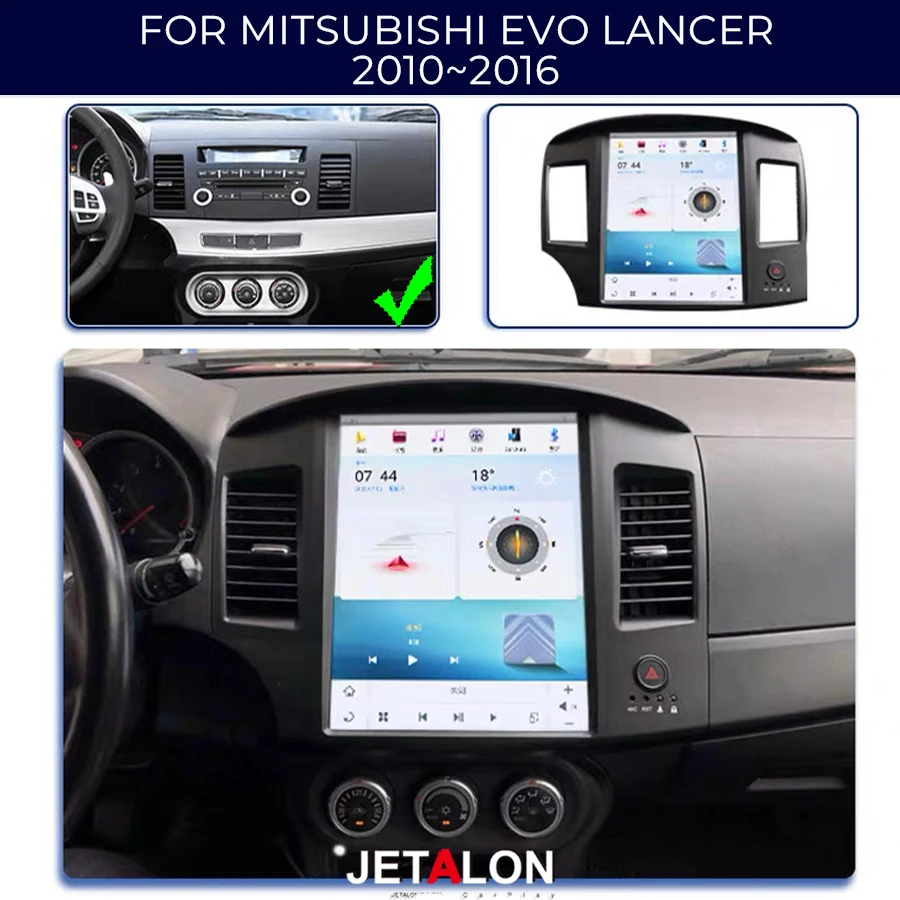 For Mitsubishi Pajero Lancer EX EVO 2016~2021  Android13 Car Radio Multimedia Video Carplay Touche Screen 4G GPS Navi Stereo