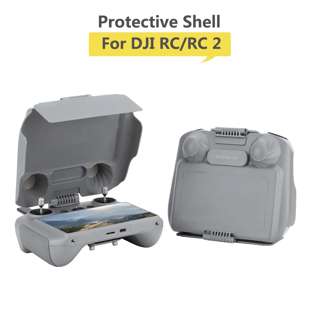 DJI Mavic 4 Pro/Flip/Air 3/Air 3S/Mini 4 Pro RC/RC 2 원격 제어 Sunhood Sunshade 커버 용 2 In 1 화면 보호기 쉘