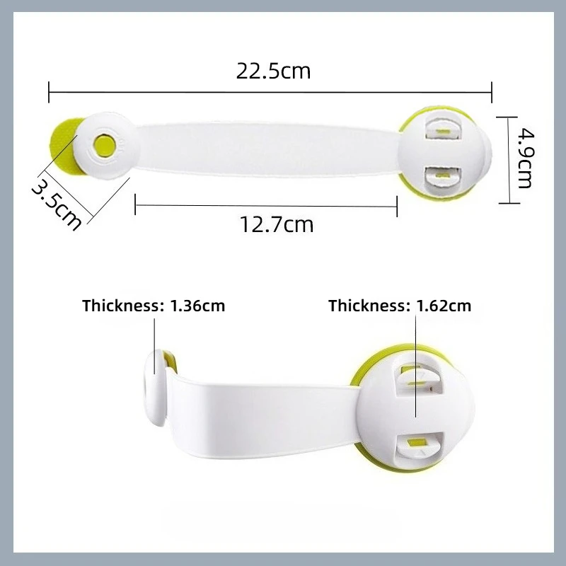 3/5/10 Stück Kindersichere Baby-Sicherheitsschlösser für Schränke & Schubladen Selbstklebende Toiletten-Schrank-Schlösser Kindersicherheits-Schutzriegel – Detail 1