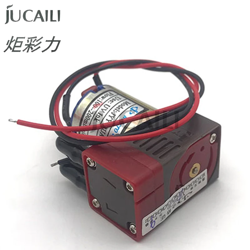 JCL 3w 24v JYY PUA-10 DC UV Ink Pump for Infiniti Phaeton Challenger Gongzheng Icontek UV Printer Ink Pump 100-200ML