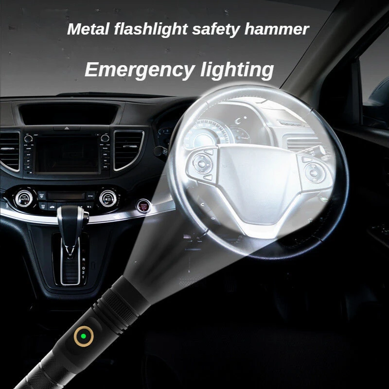 Multifunction Emergency Survival Car Safety Hammer with Hidden Cutter Knife Anti-slip Handle Hammer Window Glass Breaker Tools
