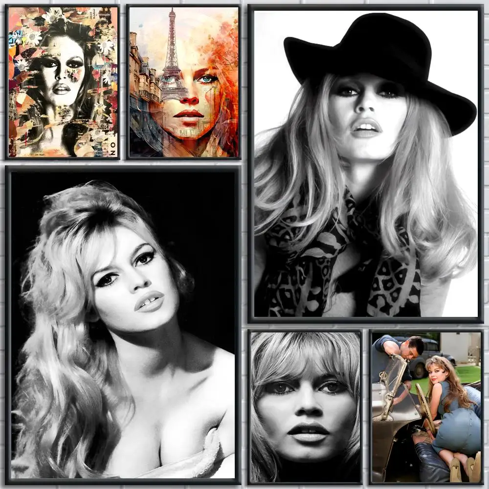 Model B_Brigitte B_Bardot Poster Perfect Sticker Self Adhesive Art Designed for Home Dining Office Spaces #1