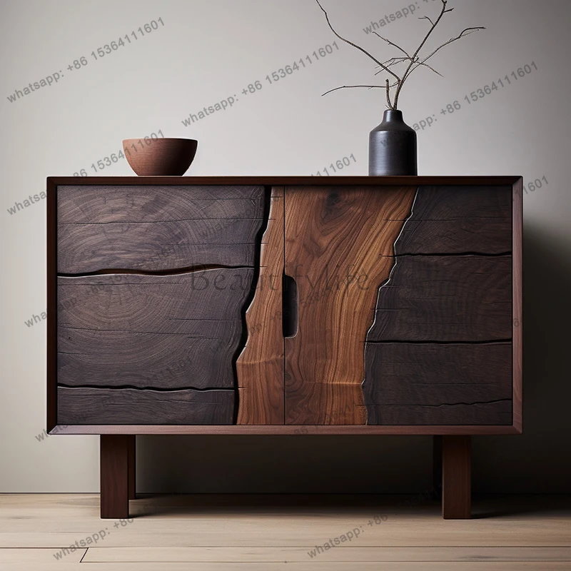 Wabi Sabi Vintage Living Room Cabinet Elegant Aesthetic Glamour Unique Living Room Cabinet