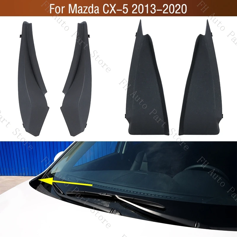 For Mazda CX-5 CX5 2013-2020 Front Windshield Corner Water Deflector Plate Cap Wiper Side Cowl Cover Lid KR1151PB1 KR1151PC1