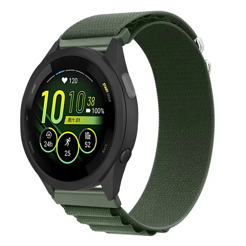 20mm 22mm Alpine Loop Nylon Strap For Garmin Vivoactive 6 5/Move Trend/Venu 3 Bracelet for Garmin Forerunner 265 165 55 965 Belt