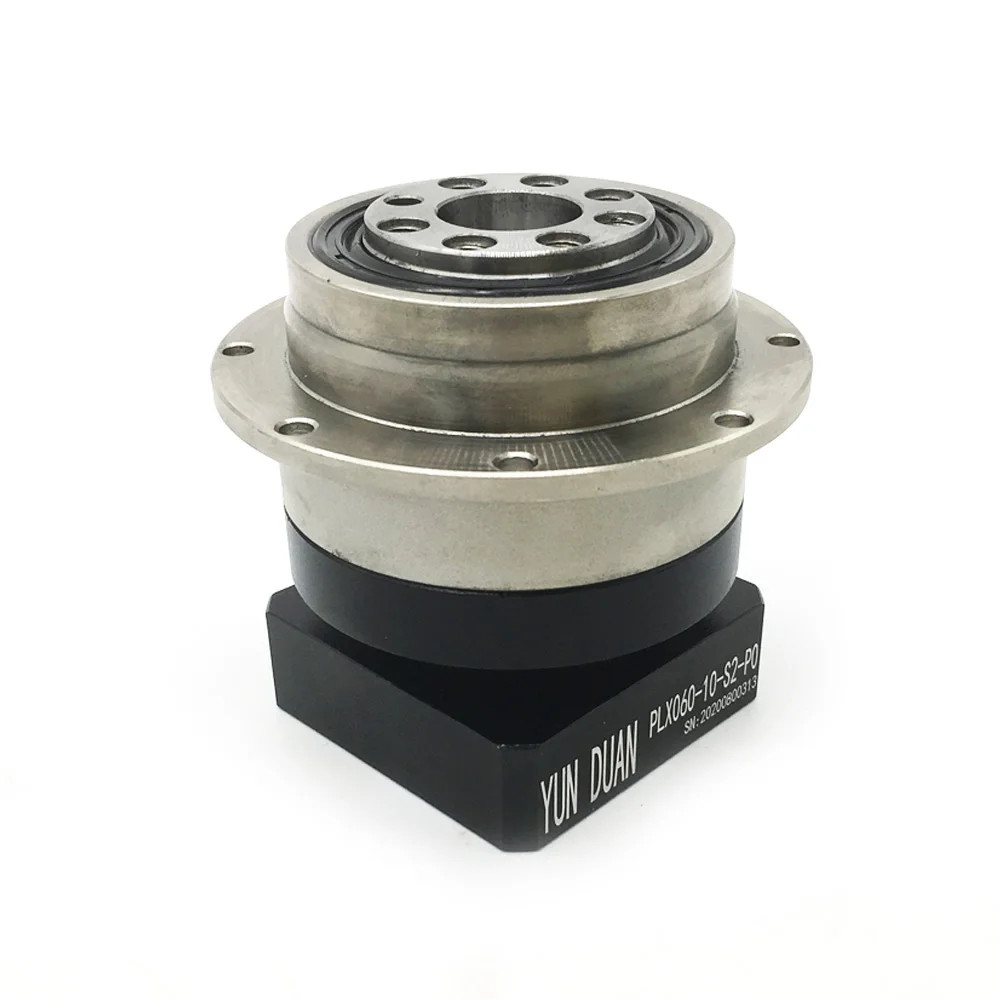 Imagem -05 - Nema 23 Caixa de Velocidades Planetária Redutor de Engrenagens Helicoidais Saída do Flange Servo Motor Relação 4100:1 Arcmin 60 mm 200600w 57 Motor