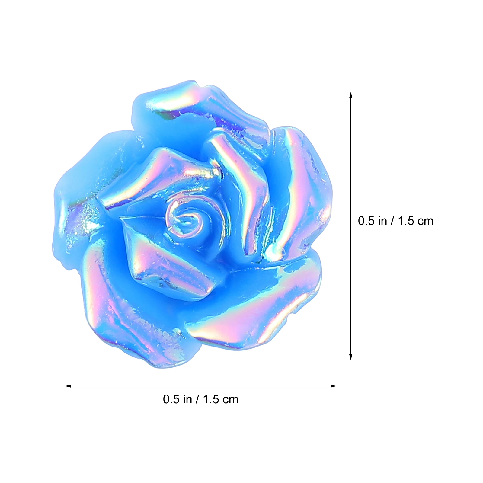 

20pcs Case Decor DIY Accessories Flower Shaped Jewelry Craft Mini Resin Crafts Resin Beads Lightweight Durable