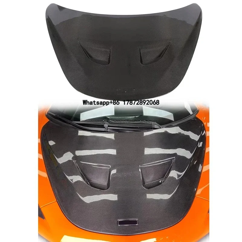 Upgrade Facelift 620R Style Dry Carbon Fifber Front Hood Bonnet for Mclaren 540C 570S Front Lid Engine Hood Cover Car Parts