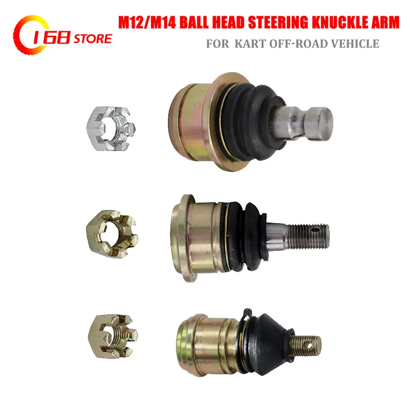 

M12/M14 Ball Joint Kit for China ATV 50cc 70cc 90cc 110cc 125cc 150cc 200cc 250cc UTV QUAD dirk bike Go Kart