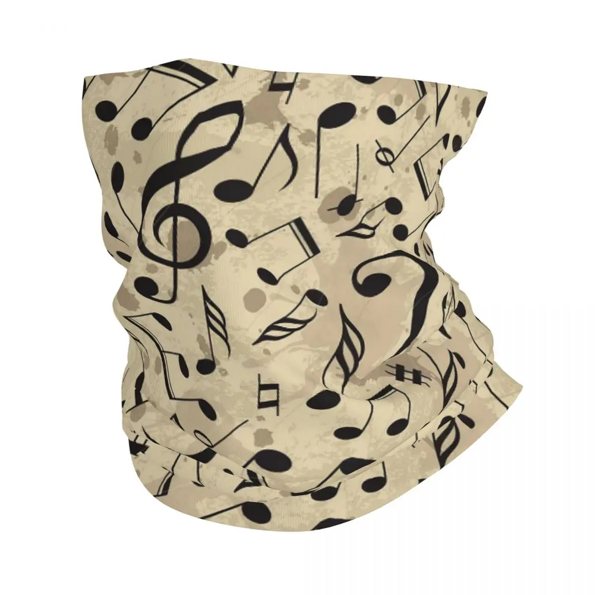 

Musical Note Bandana Neck Gaiter Retor Music Pattern Balaclavas Wrap Scarf Multi-use Headband Outdoor Sports Unisex Adult