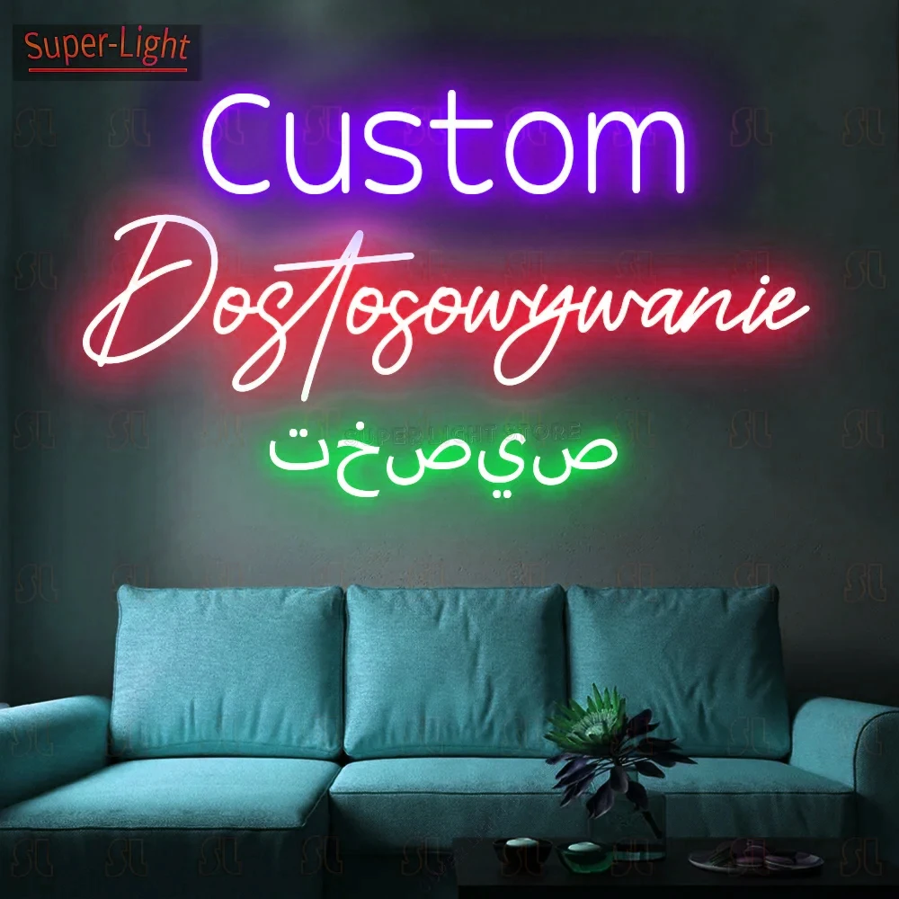 Custom Neon Signs LED Personalised Neon Signs for Home Decor, Weddings, Bar Signs, Gifts, Parties, Company Logos, Business Neon