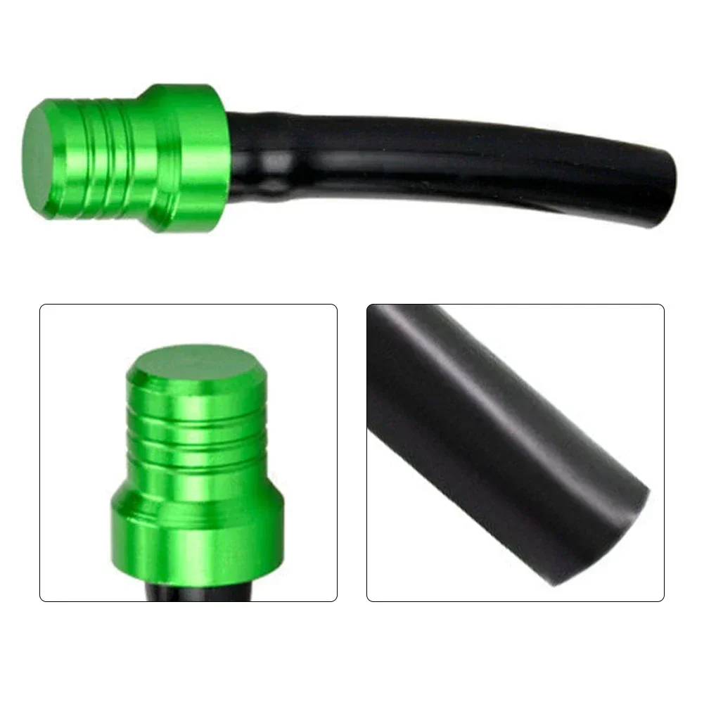 Green Aluminum And Rubber Fuel Tank Cap Air Vent Breather Valve Hose Tube Enhance Your Dirt Bike's Performance