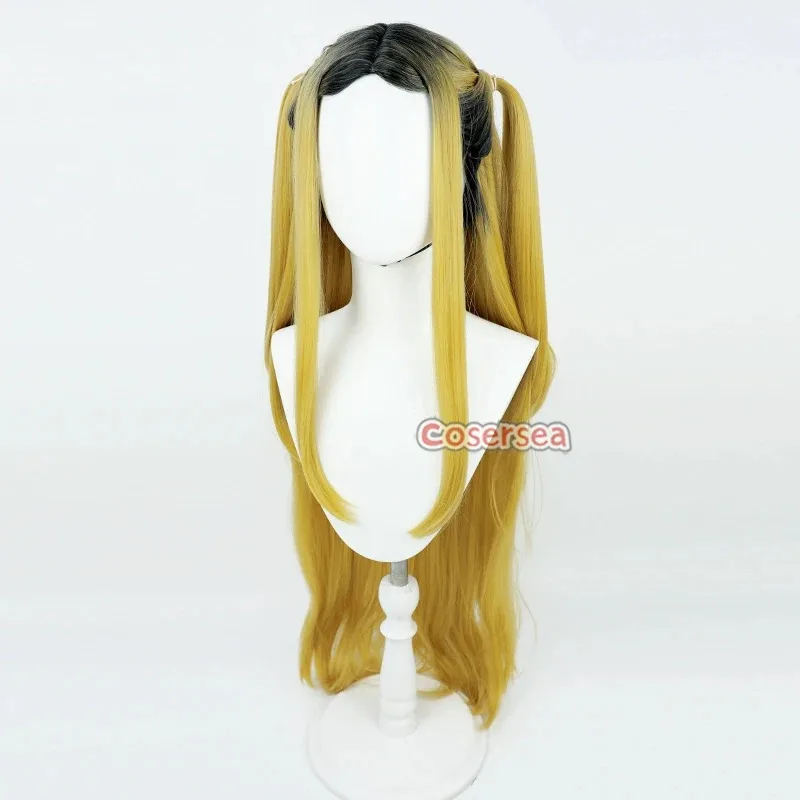 

wiwi 123Cosersea Косплей Парики Haikyuu!! Kozume Kenma 100 см длинный черный градиент блондинка Cos парик синтетические волосы тепла