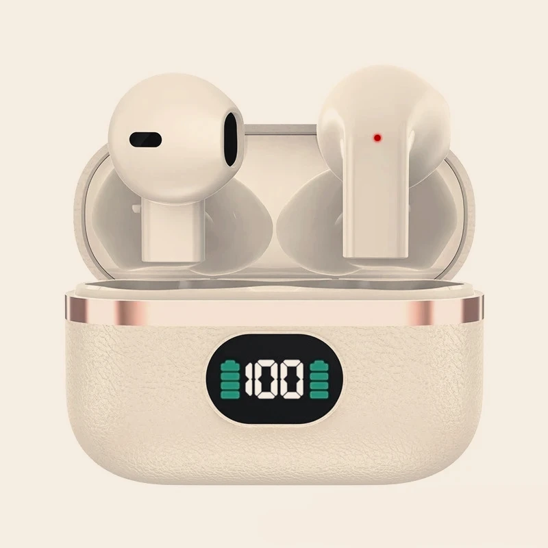 Wireless Bluetooth 5.4 Earbuds Semi-in-ear Design Endurance Battery Earphones With Mic Display Companion for Active Lifestyles