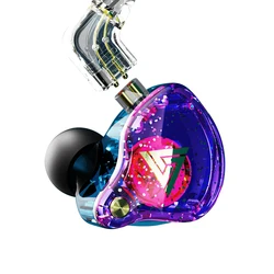 QKZ AK6 EDX Pro 1DD Earphone Copper Dual Driver inear HIFI Stereo headset Monitor Sports Earbuds With Mic Gaming Headphone ZST X