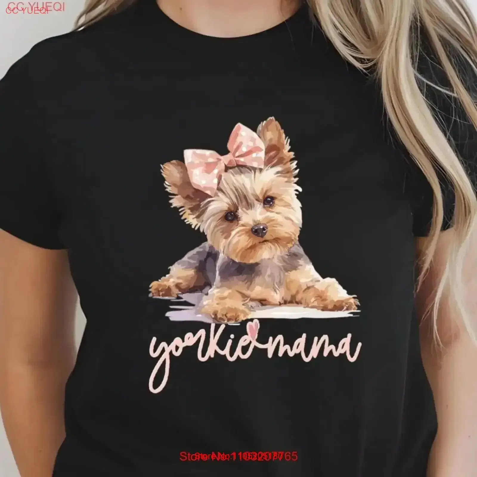 

Yorkie Mom T Shirt for Women Yorkshire Terrier Dog Lover Her vintage Washed graphic fashion Top Everyday Wear vintage Washed