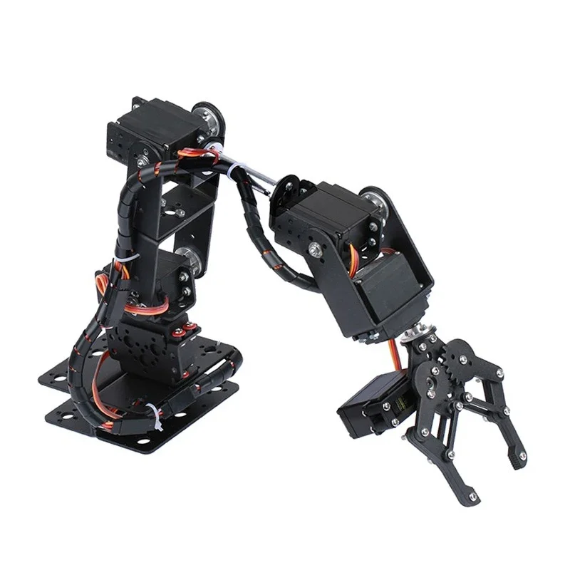 6 DOF 로봇 금속 합금 기계식 암 클로 키트 MG996R/YF6125 Arduino 로보틱스 키트 용 서보 교육용 Ps2 프로그래밍 가능 장난감