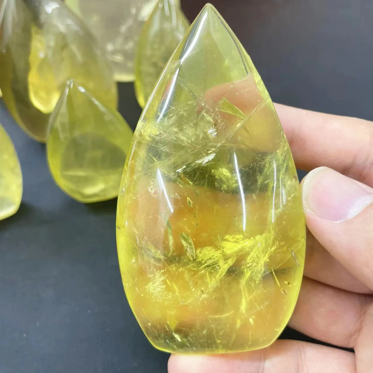 Healing Natural Crystals Citrine Free form Reiki Stone Crafts For Meditation