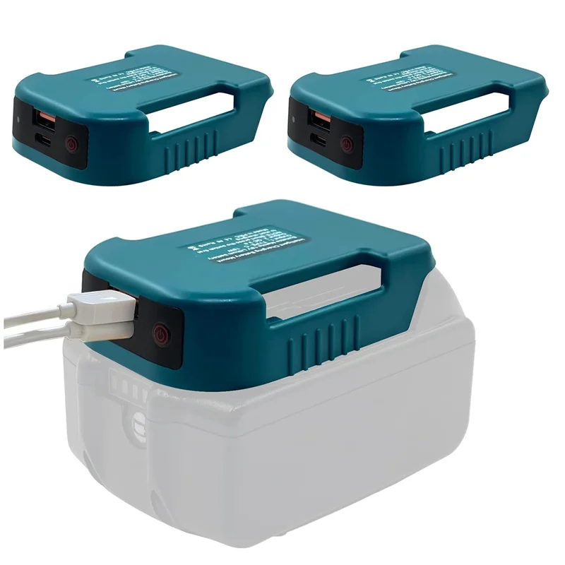 AB08-2 pacote adaptador de carregador usb para bateria com usb & tipo-c adaptador de roda de energia de carregamento rápido carregador usb