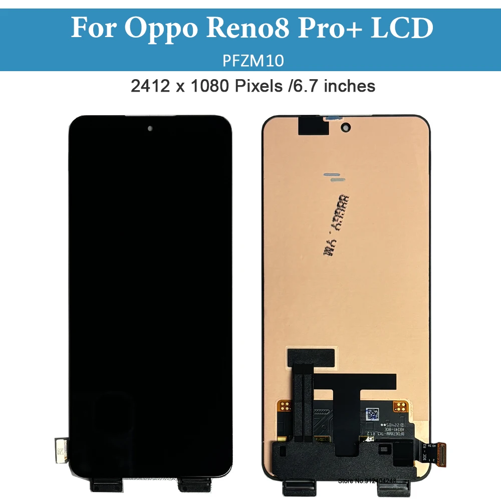 6.7''Original lcd For Oppo Reno8 Pro Plus LCD Display Screen Touch Panel Digitizer For Oppo Reno 8 Pro Plus 8 Pro+ PFZM10 LCD