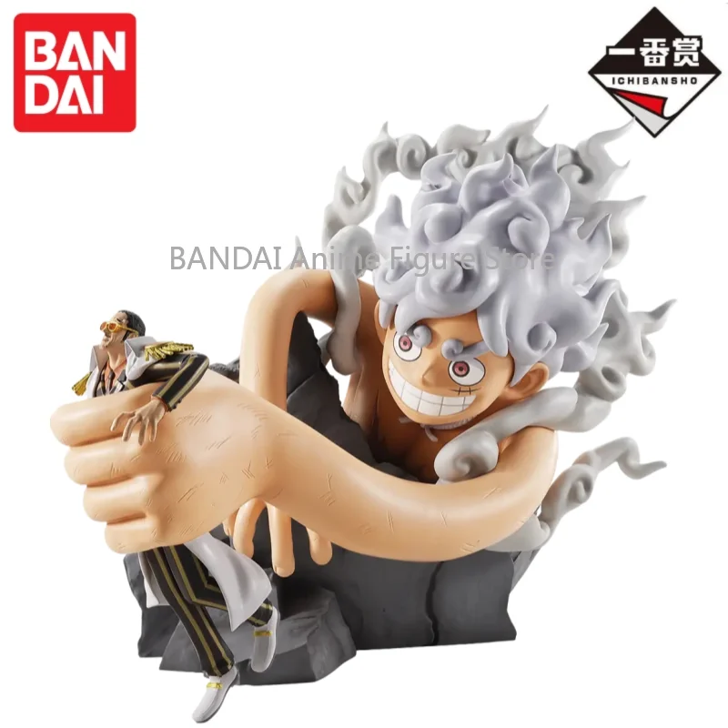 

In Stock Original Bandai Ichiban Kuji One Piece Monkey D Luffy Roronoa Zoro Sanji Ethanbaron Bartholemew Kuma Figure Anime Model