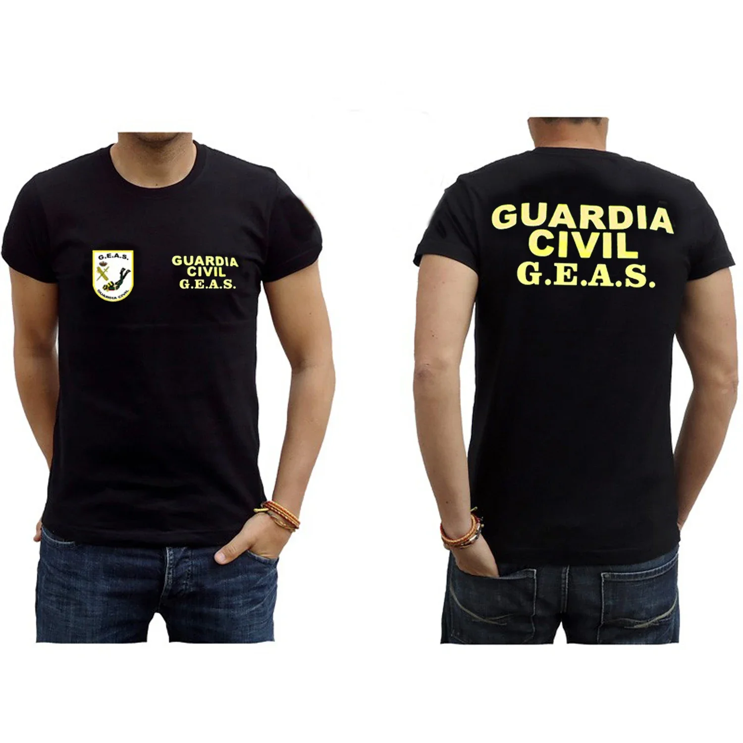 

Camiseta Grupo Especial de Actividades Subacuáticas de la Guardia Civil España GEAS Insignia. 100% Algodón De Alta Calidad