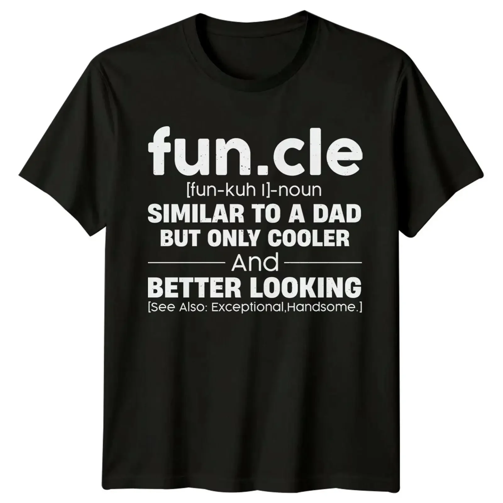 Fun Cle Similar To A Dad Herren T Shirt Cool Uncle  vintage Washed Unisex streetwear homme fashion Casual designer clothes