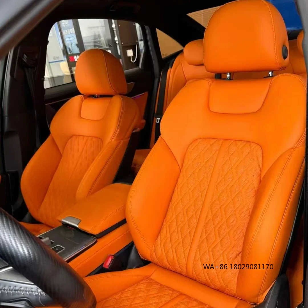 

Fashion Auto Interior Decoration Full Set Waterproof 9D All-Inclusive Universal Leather Car Seat Covers for A6