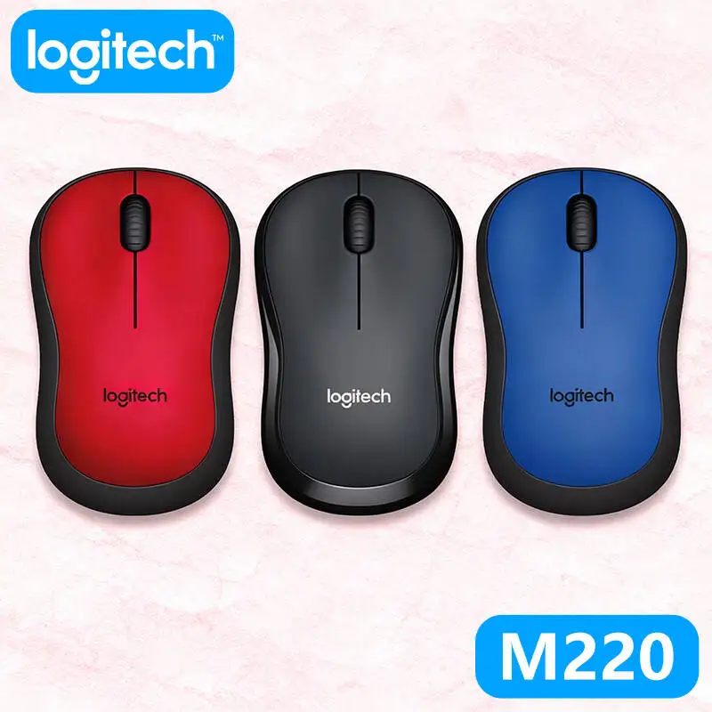 

Logitech M220 Silent Wireless Mouse, 2.4GHz Wireless, Ergonomic Grip, Long Battery, Compatible with Windows/Mac/Laptop