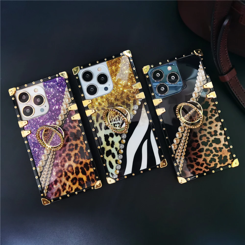 

Luxury Glitter Retro Cover Sexy Leopard Print Pattern Phone Case for Samsung Galaxy A16 A56 A26 A55 A15 A25 A35 A14 A36 A54 A53