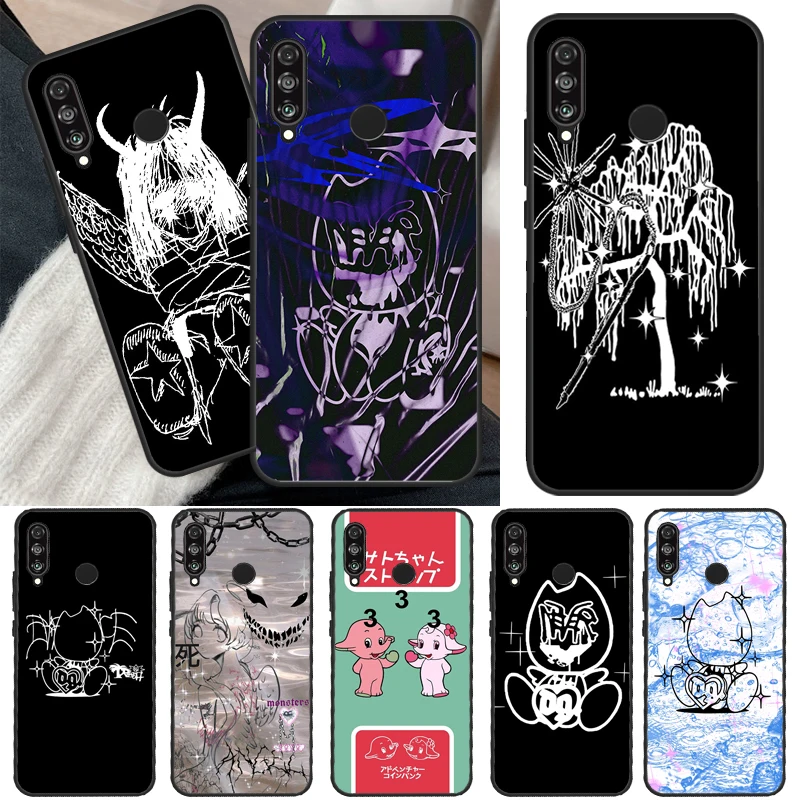 Drain Gang Cover For Huawei P30 Lite P40 P20 P50 Pro Nova 5T P Smart 2019 Case For Honor 50 10i 8X