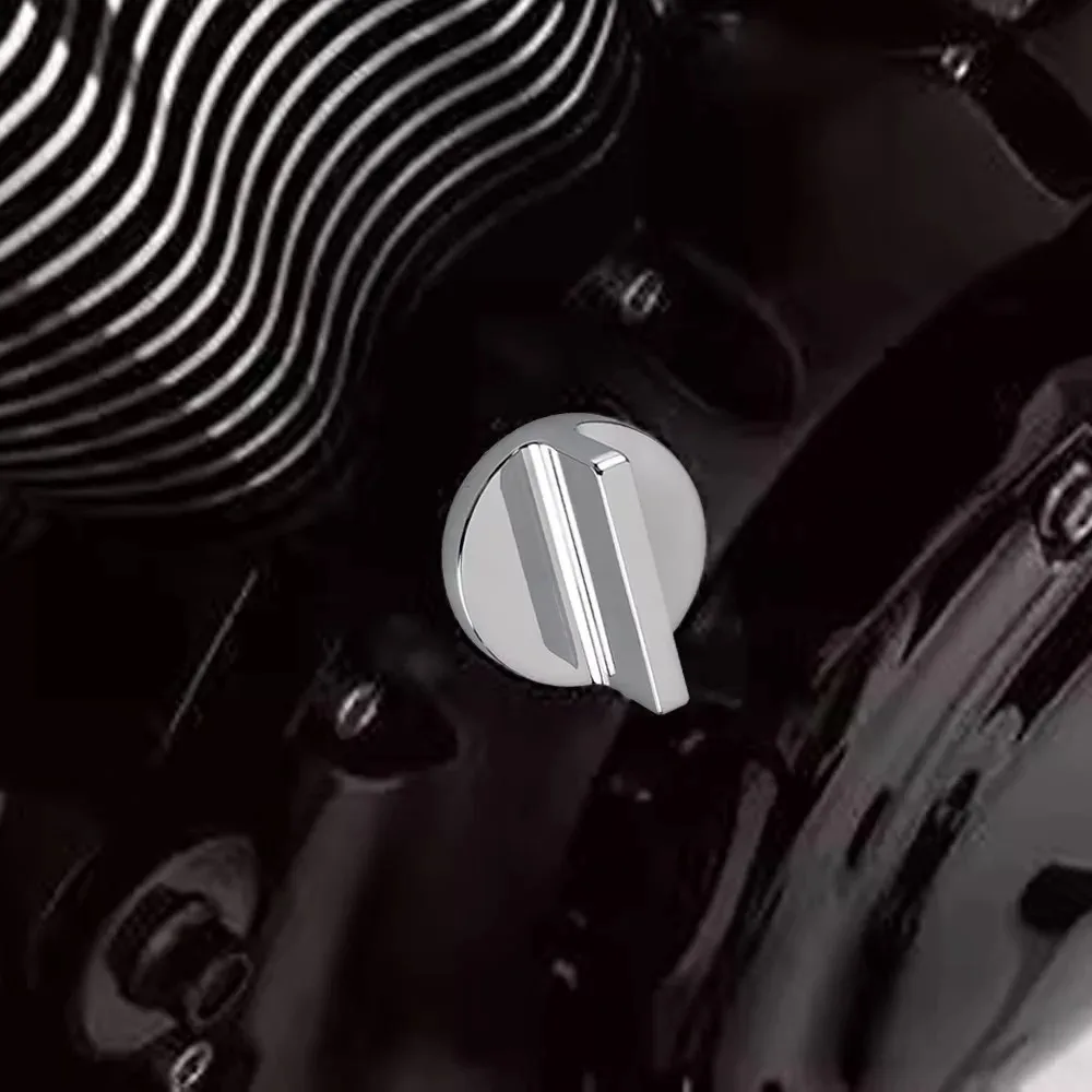 ฝาปิดถังน้ำมันเครื่องโครเมียม สำหรับรถ Kawasaki Vulcan 1500 ปี 1996-2008 2007 2006 2005 2004 2003 2002 2001 2000 1999 VN1500 Vulcan1500