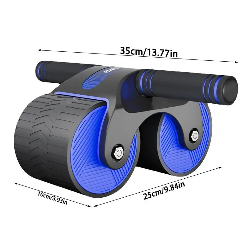 Ab Wheel Roller Automatic Rebound Belly Wheel Mute Abdominal Wheel Exerciser Arm Muscles Bodybuilding Home Gym Fitness Equipment