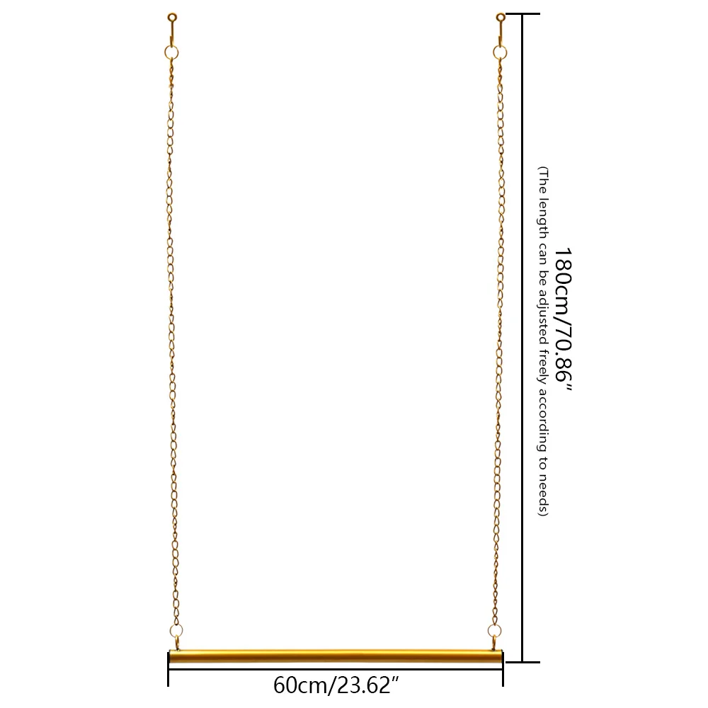 Imagem -03 - Pendurado Cadeia Garment Rack Vestido de Noiva Pendurado Rackhome Boutique Loja de Roupas Display Ouro 60cm 120cm Pcs