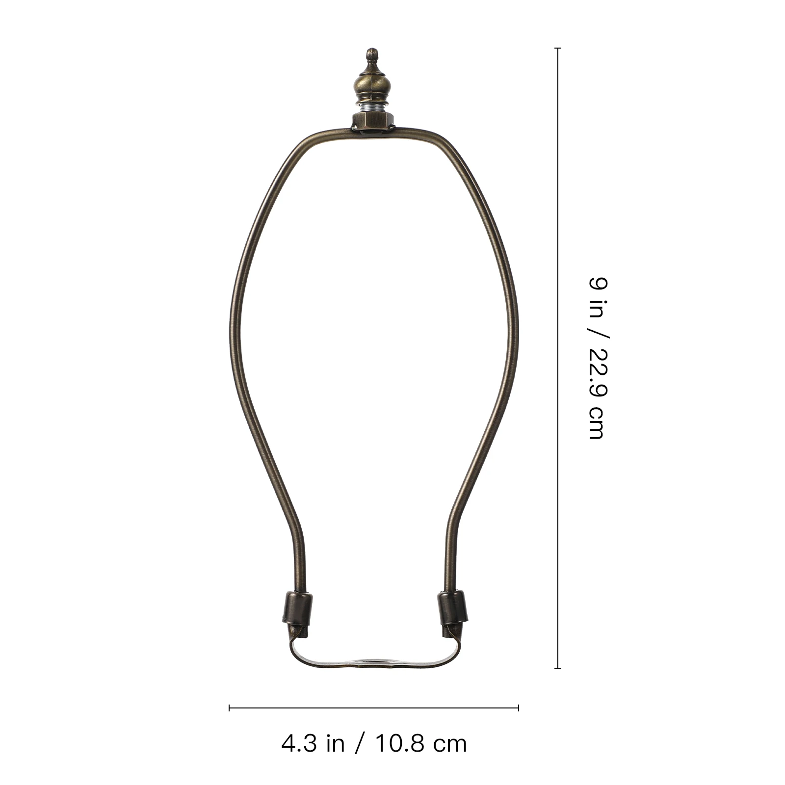 

1pc Metal Horn Lamp Bracket 8 Inch Bronze For Table Floor Lamps Durable Lampshade Frame Easy Install Iron Horn Lamp Rack Home