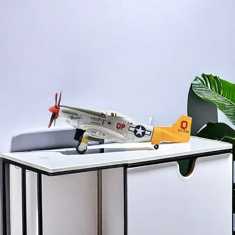 2024New Hot Sale Diecast 1:48 Scale P-51D Fighter Alloy Finished Simulation Model Static Decoration Souvenir Gifts for Adult Boy