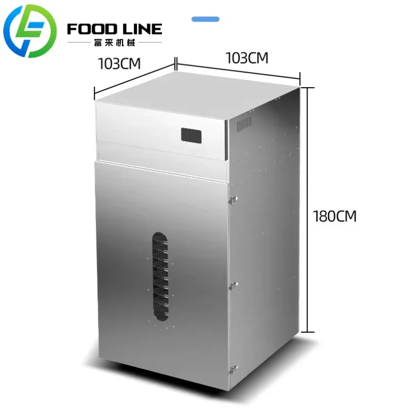 Large Capacity Rotrary Dehydration 20 Trays Commercial Food Meat Fruits Dehydrator Drying Machine