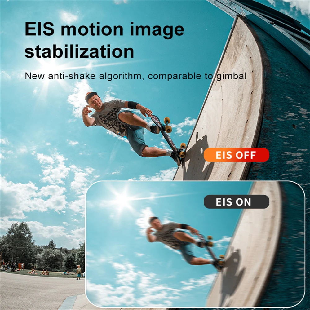 6K Action Camera Sony IMX576 Lens EIS 8X Zoom 48MP WiFi Dual Screen 20M Bare Metal Waterproof Sport Camera Sports DV Portability